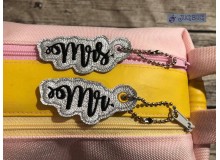 Stickdatei ITH - Anhänger Mr. & Mrs.